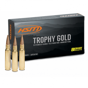  Trophy Gold Extended Range 7mm-08 Rem 140 Gr Berger Hunting VLD Match 20 Per Box Ammo