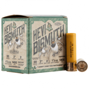 I-Shot HEVI-Bismuth 20 Gauge 3 1 1/8 Oz Bismuth 2 Shot 25 Per Box Ammo