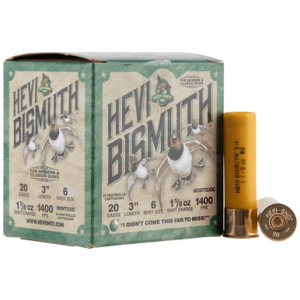 I-Shot HEVI-Bismuth 20 Gauge 3 1 1/8 Oz Bismuth 6 Shot 25 Per Box Ammo