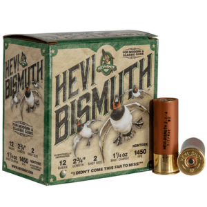 I-Shot HEVI-Bismuth 12 Gauge 2.75 1 1/4 Oz Bismuth 2 Shot 25 Per Box Ammo