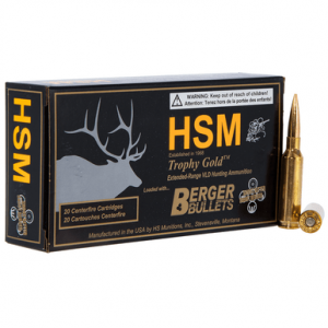  65CREEDMOOR140VLD Trophy Gold Extended Range 6.5 Creedmoor 140 Gr Berger Hybrid Tactical Open Tip Match Ammo