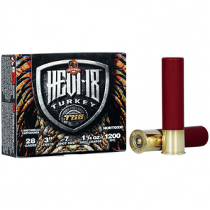 I-Shot HEVI-18 TSS Turkey 28 Gauge 3 1 1/4 Oz Tungsten 7 Shot 5 Per Box Ammo