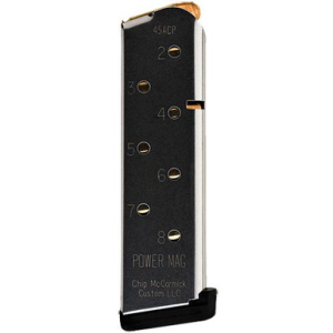 CMC Products 1911 Power Magazine Compact 45 ACP Officer 8 Rounds