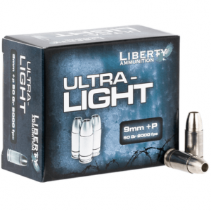 erty Ammunition LAUL9052 Ultra-Light 9mm Luger P 50 Gr Copper Hollow Point 20 Bx Ammo