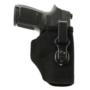 Galco TUC224B Tuck-N-Go 2.0 IWB Black Leather Compatible w/ Glock 31/17 Gen1-5/22 Gen2-5 UniClip/Stealth Clip Mount Ambidextrous