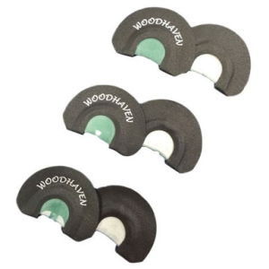 Woodhaven WH091 Ninja Diaphragm Call Triple Reed Attracts Turkeys Black 3 Per Pkg