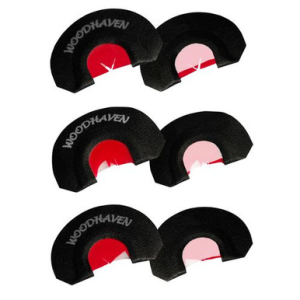 Woodhaven WH301 Red Ninja Power V Diaphragm Call Triple Reed Attracts Turkeys Black 3 Per Pkg
