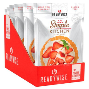 Wise Foods SK05-913 Simple Kitchen Freeze Dried Fruit Freeze Dried Snacks Strawberry/Yogurt 6 Per Case 4 Servings Per Pouch Outdoor Camping Pouches