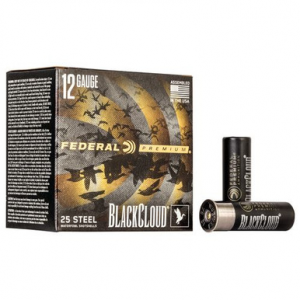 eral PWBX142BB Black Cloud FS Steel 12 Gauge 3 1 1/4 Oz BB Shot 25 Bx/ 10 Cs Ammo