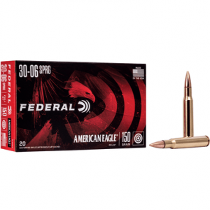 eral AE3006N American Eagle Rifle 30-06 Springfield 150 Gr Full Metal Jacket Boat Tail 20 Per Box Ammo