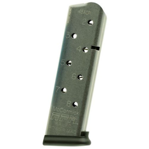 CMC Products 17130 1911 Railed Power Mag Full Size 45 ACP 1911 Government 8rd Stainless Detachable