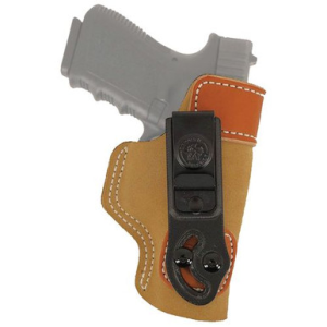 DeSantis Gunhide 106NA77Z0 Sof-Tuck IWB Tan Leather/Suede Belt Clip Fits Springfield XD 9/40 Fits 3" Barrel Right Hand
