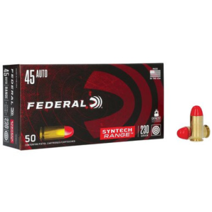 Federal AE45SJ1 American Eagle 45 ACP 230 gr Total Syntech Jacket Round Nose (TSJRN) 50 Bx/ 10 Cs