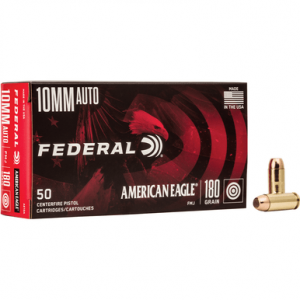 eral American Eagle 10mm 180GR FMJ 50rds Handgun Ammo