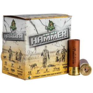 I-Shot HS28002 Hevi-Hammer 12 Gauge 3 1 1/4 Oz 2 Shot 25 Bx/ 10 Cs Ammo