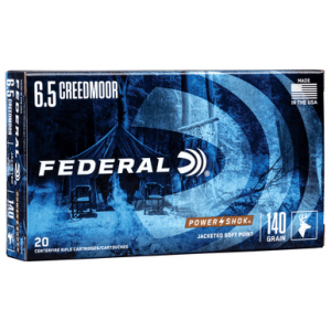 eral Power-Shok 6.5 Creedmoor 140 Gr Jacketed Soft Point 20 Per Box Ammo