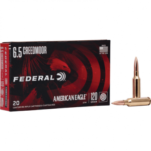 eral AE65CRD2 American Eagle 6.5 Creedmoor 120 Gr Open Tip Match (OTM) 20 Bx/ 10 Cs Ammo