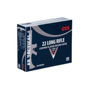  .22 LR Tactical 40 Grain Plated Round Nose 300 Round Bulk Ammo