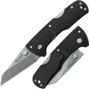 Cold Steel CS20KPL Kiridashi 2.50" Folding Sheepsfoot Plain 4116 Stainless Steel Blade/Black Griv-Ex Handle Includes Pocket Clip