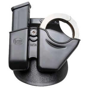 Fobus CU9G Handcuff/Magazine Combo Case 9mm Luger 40 S&W 357 Mag Fits Glock/H&K Plastic Black Paddle