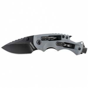Kershaw 8720 Shuffle DIY 2.40" Folding Drop Point Plain Black Oxide 8Cr13MoV SS Blade GFN Gray Handle