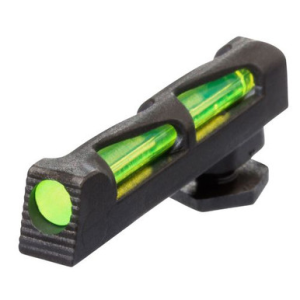 Hiviz GL2014 LiteWave Compatible with All Glock Fiber Optic Green/Red/White Front Black Steel Frame