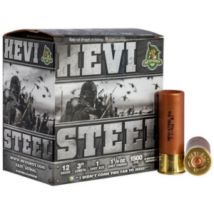 I-Shot HS60001 Hevi-Steel 12 Gauge 3 1 1/4 Oz 1 Shot 25 Bx/ 10 Cs Ammo