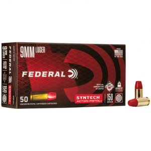 eral AE9SJAP1 American Eagle 9mm Luger 150 Gr Total Syntech Jacket Flat Nose (TSJFN) 50 Bx Ammo