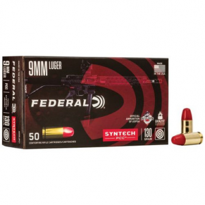 eral AE9SJPC1 American Eagle 9mm Luger 130 Gr Total Syntech Jacket Flat Nose (TSJFN) 50 Bx/ 10 Cs Ammo