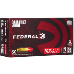 eral AE9SJ2 American Eagle 9mm Luger 124 Gr Total Syntech Jacket Round Nose (TSJRN) 50 Bx Ammo