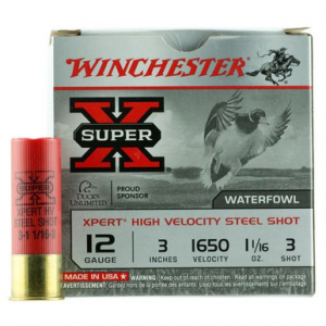 chester WEX123M3 Super X Xpert High Velocity Steel 12 Gauge 3 1 1/16 Oz 3 Shot 25 Bx/ 10 Cs Ammo