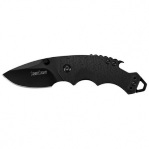Kershaw 8700BLK Shuffle 2.40" Drop Point Plain Black Oxide 8Cr13MoV SS FRN Black K Texture Handle Folding