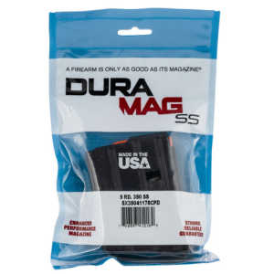 DuraMag SS 5rd 350 Legend Caliber for AR-15 Black w/ Black Follower Detachable Magazine - 5X35041178CPD