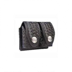 HKS Medium Speedloader Carry Case Dupont Hytrel Basketweave Black 203MBB