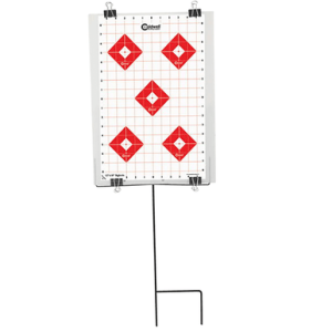 Caldwell Ultra Portable Steel Target Stand with 8 Black/Red/White Silhouette Targets/8 Sight-In Targets - 110005