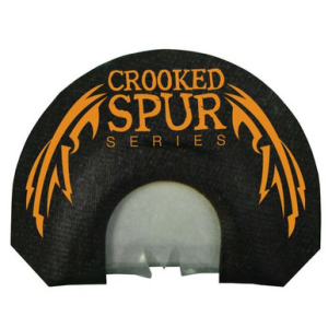 Foxpro CSMOUTHBL Crooked Spur V-Cut Diaphragm Call 3.5 Reed Turkey Sounds Attracts Turkeys Black