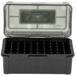 Battenfeld 1083786 Hinge-Top Ammo Box 17 Cal 204 Cal 223 Cal Black High Density Polymer 50rd