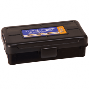 Frankford Arsenal Hinge-Top 50rd 25 ACP Ammo Box with Black Polymer Finish- 1083783
