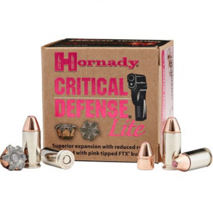 nady 9mm 100 Grain FTX Critical Defense Lite Ammo