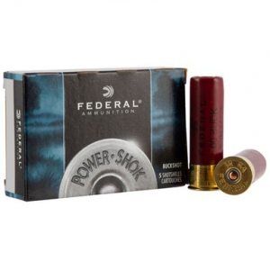 eral F12700 Power-Shok 12 Gauge 2.75 9 Pellets 00 Buck Shot 5 Bx/ 50 Cs Ammo