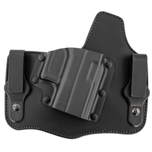 Galco KT800RB KingTuk Deluxe IWB Black Kydex/Leather Fits Glock 43, UniClip, Right Hand