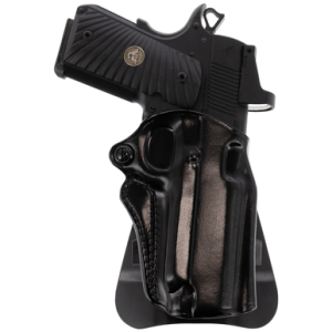 Galco SM2-800B Speed Master 2.0 OWB Black Leather Paddle Fits CZ P-10M/Glock 43/43x Right Hand