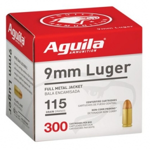 ila 1E097700 9mm Luger 115 Gr Full Metal Jacket (FMJ) 300 Bx Ammo