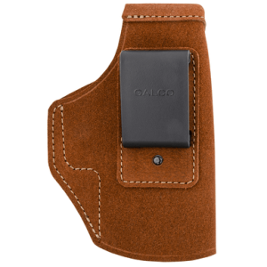 Galco STO226 Stow-N-Go IWB Natural Leather Belt Clip Fits Glock 19X/19 Gen1-5/23 Gen2-5 Right Hand