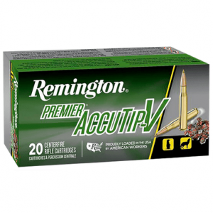 ington Ammunition Premier Accutip-V .222 Rem 50 Grain 20 Rounds Per Box Ammo