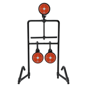 Champion Targets Gong Auto Reset Handgun Standing Targets Black/Orange - 40870