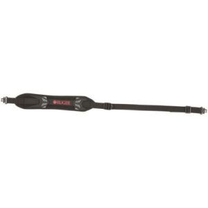 Ruger Mesa Rifle Sling, Adjustable Length Black with Red Ruger Logo Neoprene with 500 lbs Tested Swivels - 27834