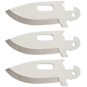 Cold Steel Click-N-Cut Blades for Click-N-Cut Knife, Drop Point 2.50" 420J2 SS Blade, Silver - CS40AP3AZ
