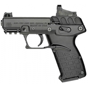 Kel-Tec P17 Compact Frame 22 LR 16+1 3.80" Black Steel Threaded Barrel, Black Serrated Slide, Black Polymer Frame w/Picatinny Rail, Crimson Trace Red Dot & Holster - P17BBLKRD