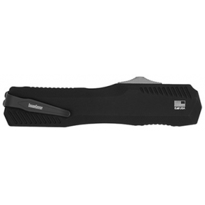 Kershaw Livewire 3.35" OTF Dagger, Plain Black PVD CPM MagnaCut Steel Blade, Black Anodized Aluminum Handle - 9000CF